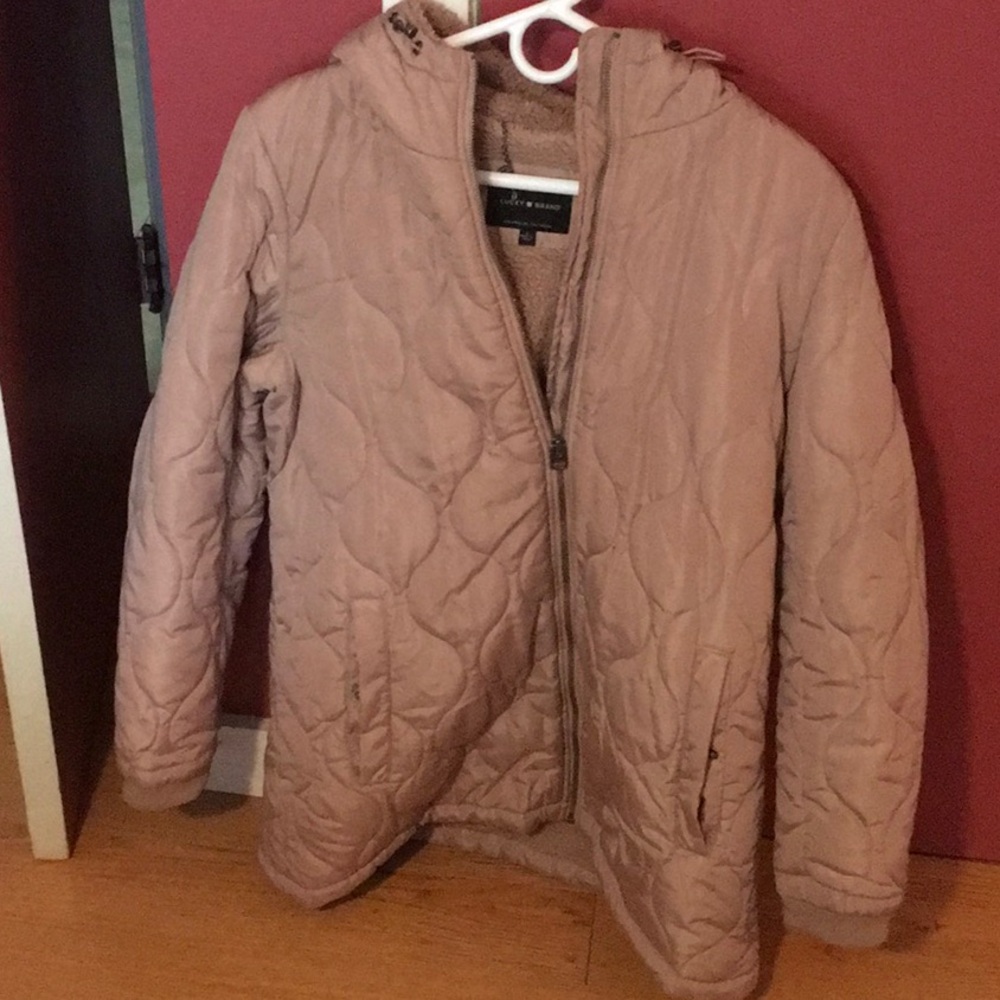 Lucky Brand Women’s Sherpa Lined Jacket Sz Lg